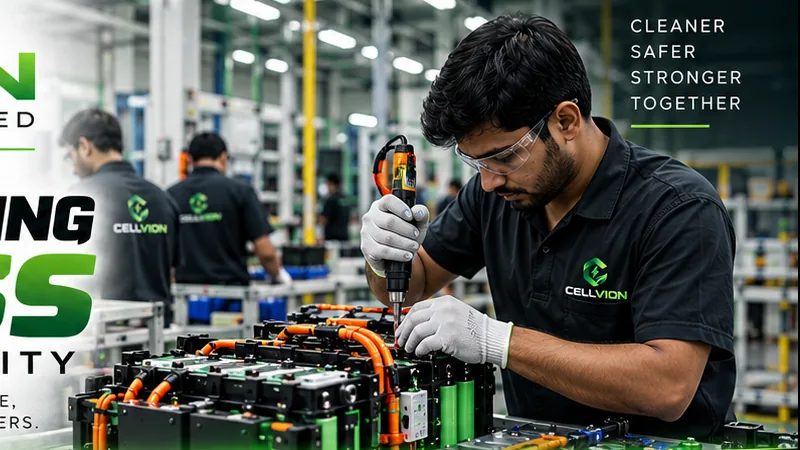 Cellvion Energy battery assembly and manufacturing quality checks