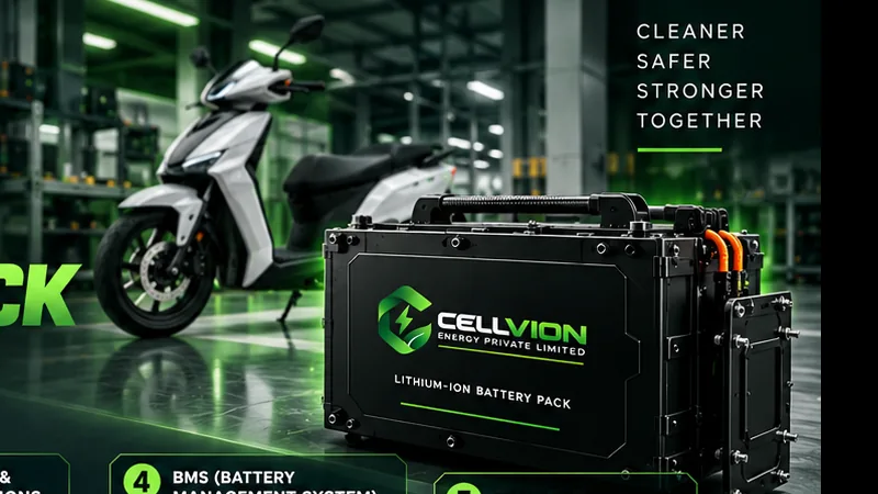 Cellvion Energy battery pack prepared for order confirmation
